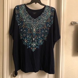 3x Plus Size Catherine’s Fancy tee top blouse new